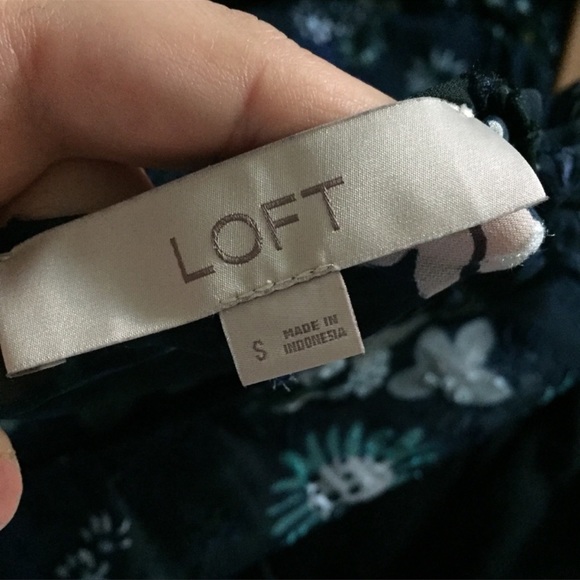 LOFT Garden Floral Flounce Dress - Picture 5 of 8